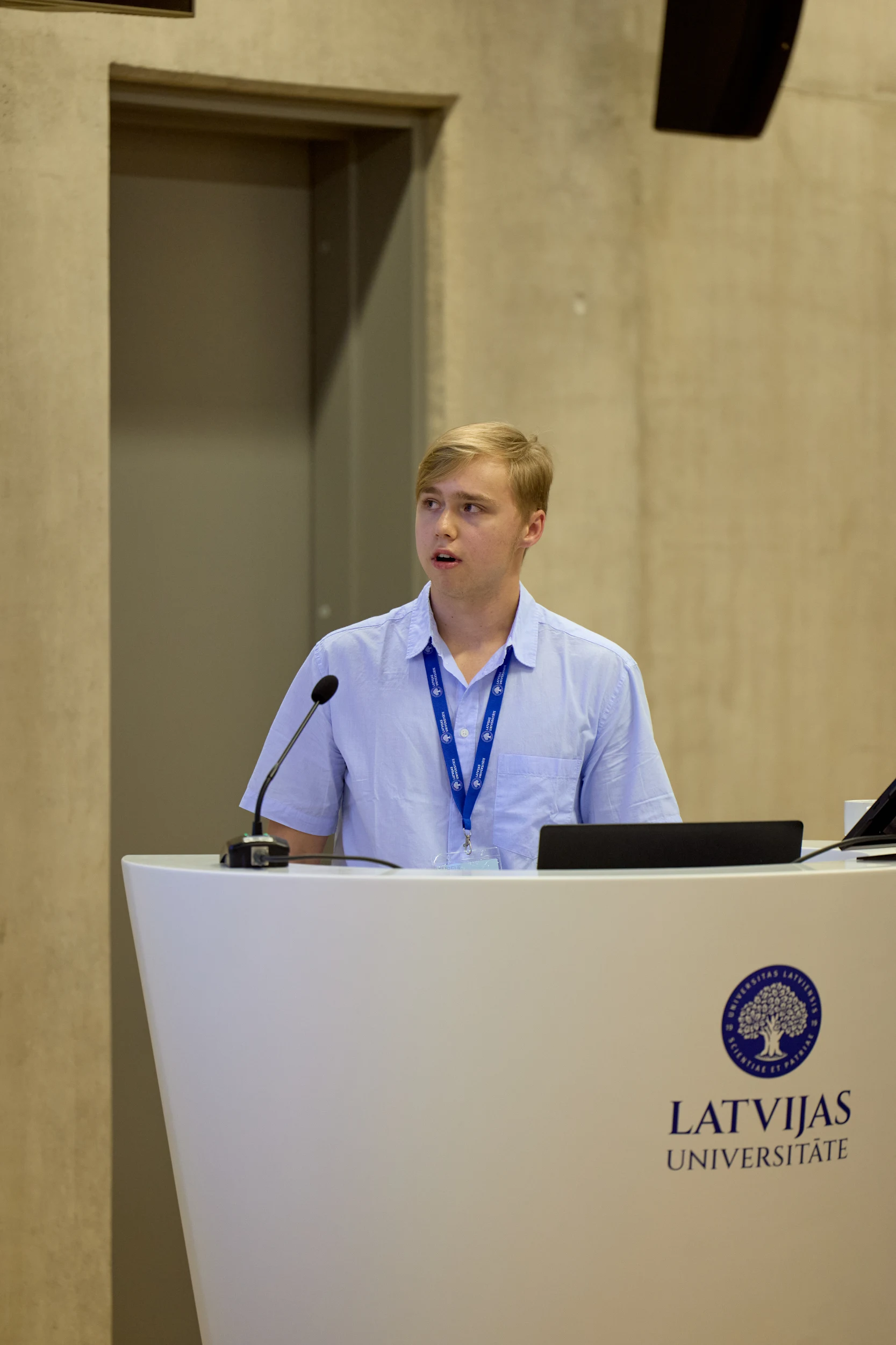 Reinis Isaks presenting at EUSFLAT 2025